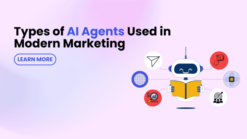 Digital marketing in 2026 showing types of AI marketing agents used in modern marketing